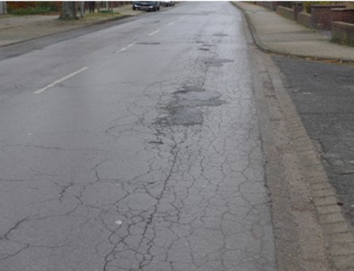 BV Homberg/Ruhrort/Baerl – Antrag: Straßendeckensanierung Duisburg-Baerl Schulstr. 4 (Edeka Daniels) bis Künstlerhaus