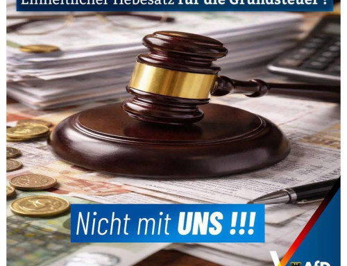 Rat der Stadt – Antrag: Keine Mehrbelastung von Wohngrundstücken durch einheitlichen Grundsteuer-Hebesatz